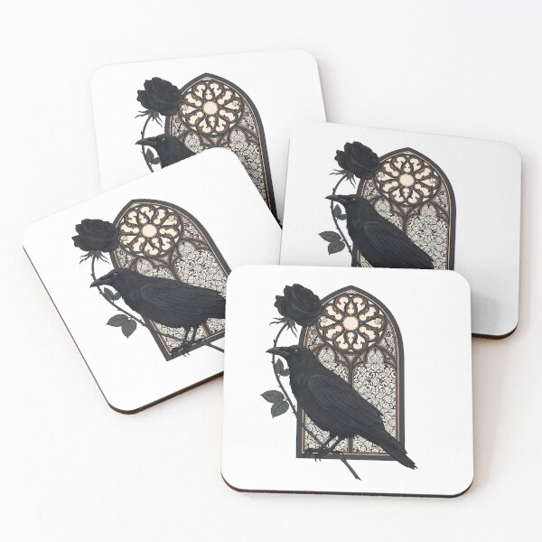 Item preview, Cathedral Lace Raven designed and sold by IllumeInk.