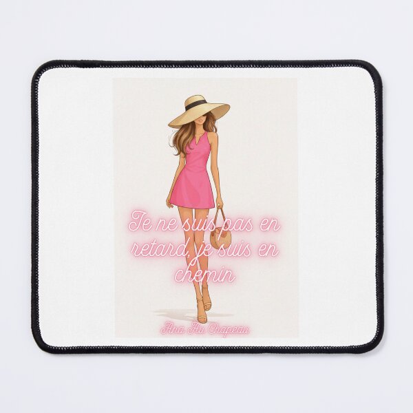 Item preview, Late arrival on the way, elegant woman Ana in a hat designed and sold by ANAAUCHAPEAU.