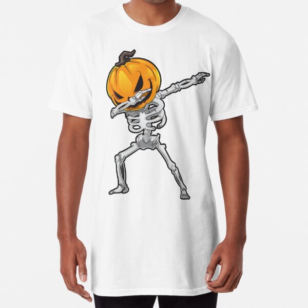 Dabbing pumpkin skeleton Pittsburgh Steelers halloween shirt