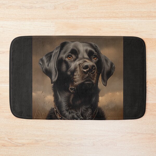 Artikelvorschau, Porträt eines schwarzen Labradors entworfen und verkauft von PetsArt.