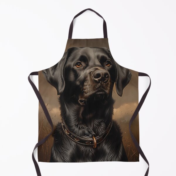 Item preview, Black Labrador Portrait designed and sold by PetsArt.