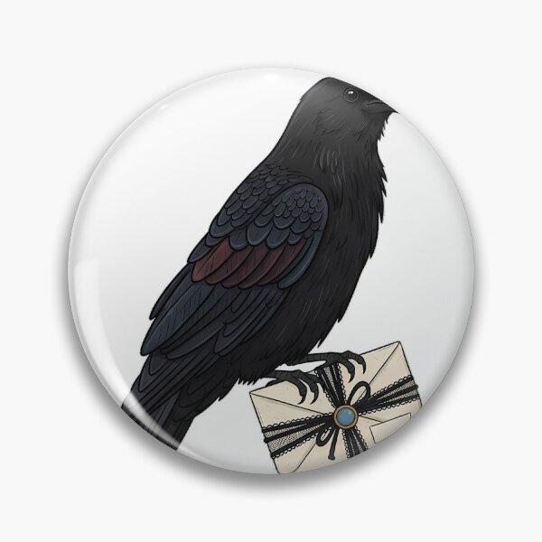 Item preview, Mourning Letter Raven designed and sold by IllumeInk.