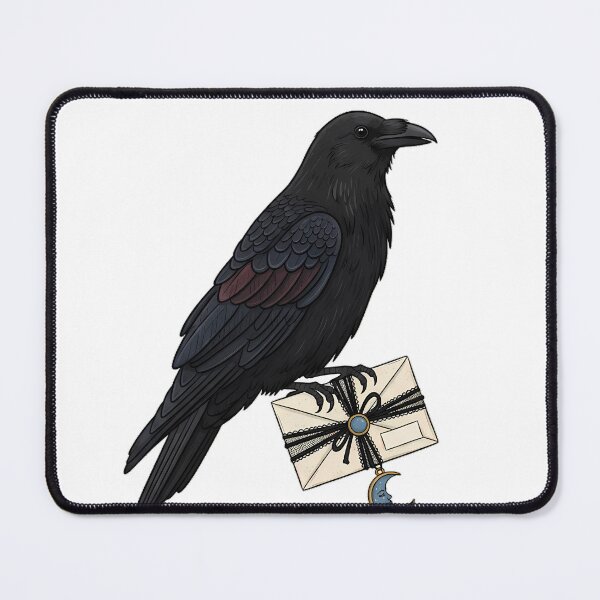 Item preview, Mourning Letter Raven designed and sold by IllumeInk.
