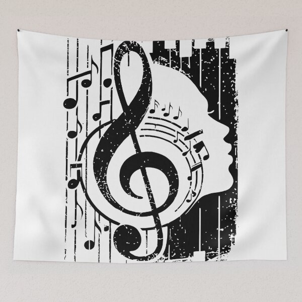 Item preview, Treble Clef and Musical Profile designed and sold by jkrphoto.