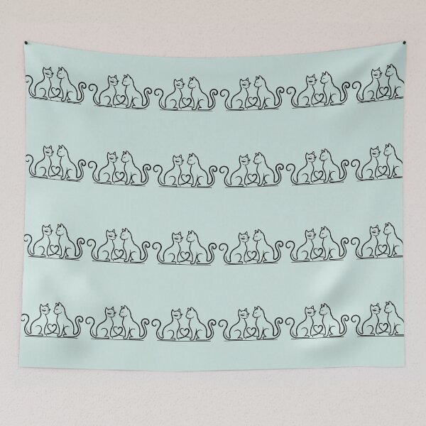 Item preview, ✨ Minimalist Romantic Cats: Flirty Eyelashes and Pure Love  designed and sold by NoraStudioArt.