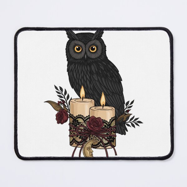 Item preview, Gothic Wedding Candle Owl designed and sold by IllumeInk.