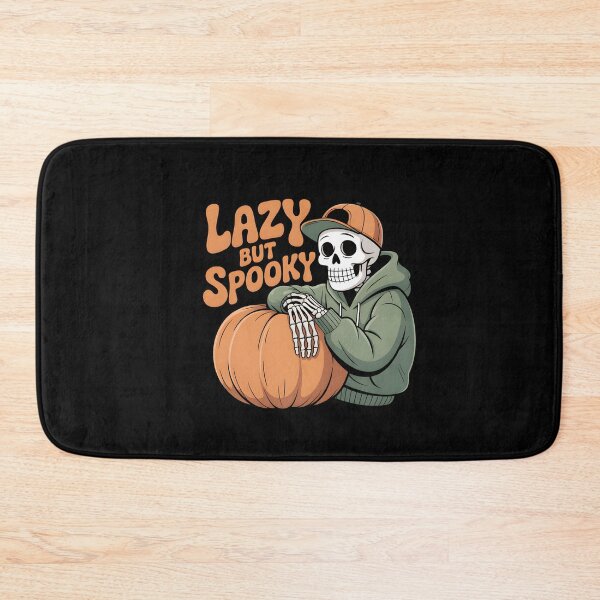 Item preview, Lazy but Spooky Skeleton in Hoodie with Pumpkin – Cute Relaxed Halloween Aesthetic Design designed and sold by Raw Tigers.