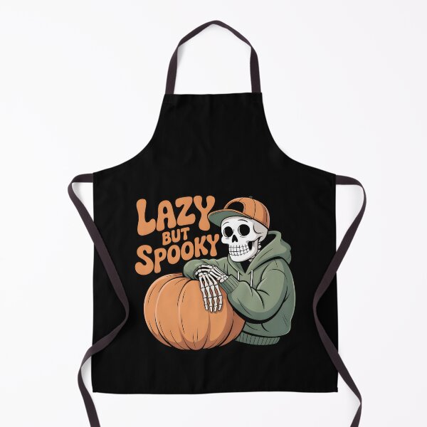 Item preview, Lazy but Spooky Skeleton in Hoodie with Pumpkin – Cute Relaxed Halloween Aesthetic Design designed and sold by Raw Tigers.