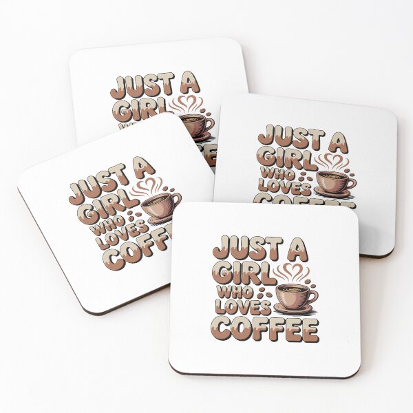 Item preview, Just A Girl Who Loves Coffee designed and sold by DigitalDream11.