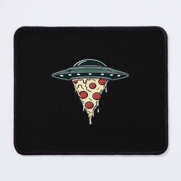 Item preview, UFO Pizza Slice Mashup | Fun Space Food Illustration for Stickers, Tees & Gifts designed and sold by Bright Nest Studio.