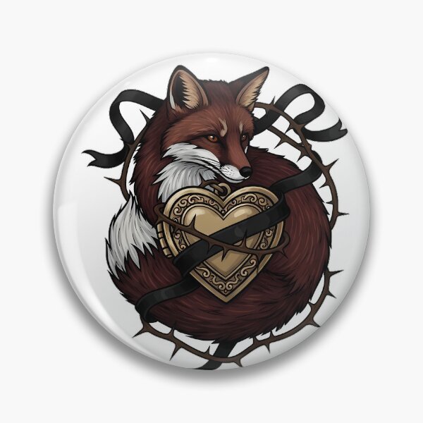 Item preview, Thorn Locket Fox designed and sold by IllumeInk.