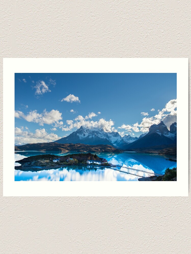 National Park Torres Del Paine Art Print Home Decor Wall Art Poster Lago Pehoe