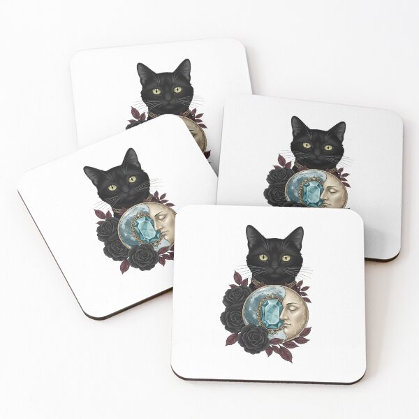 Item preview, Brooched Black Cat designed and sold by IllumeInk.