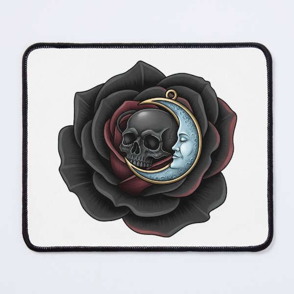 Item preview, Blue Moon Skull Rose designed and sold by IllumeInk.