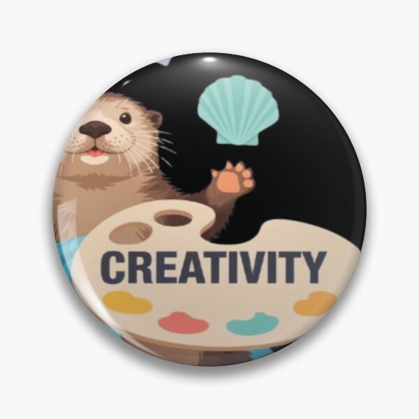 Item preview, Cute Creative Otter with Paint Palette designed and sold by DailySparks.