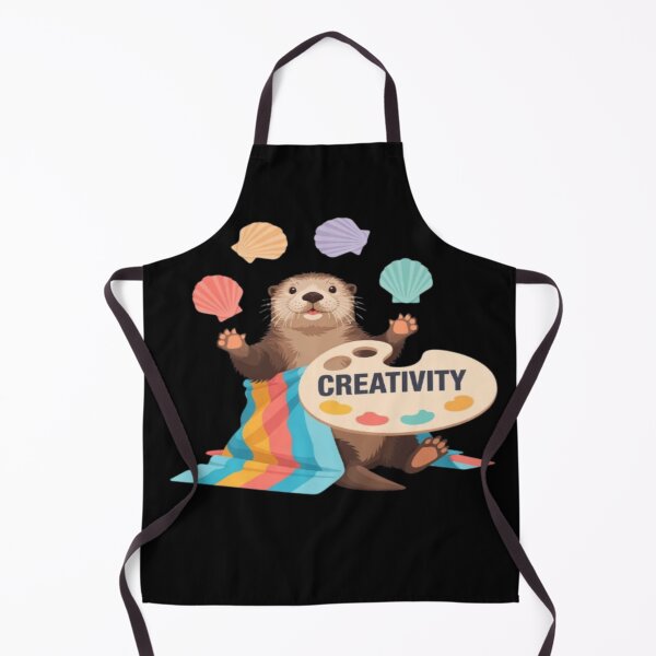 Item preview, Cute Creative Otter with Paint Palette designed and sold by DailySparks.