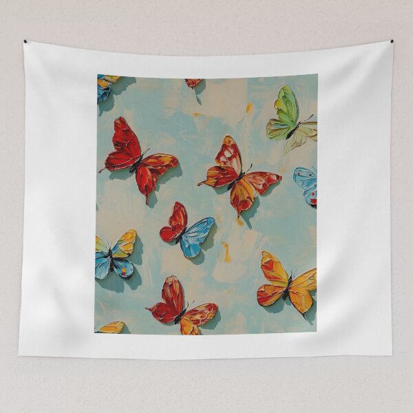 Item preview, Colorful Butterfly Pattern Oil Texture Seamless Background designed and sold by onubi.