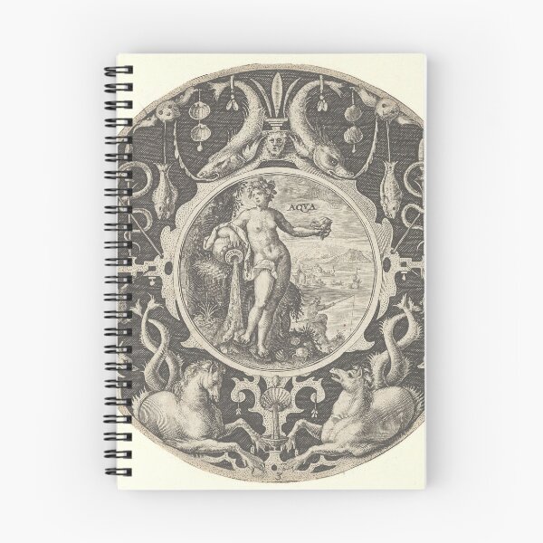 Item preview, Aqua Circle With Sea Creatures | Marine Life designed and sold by GammaRay.