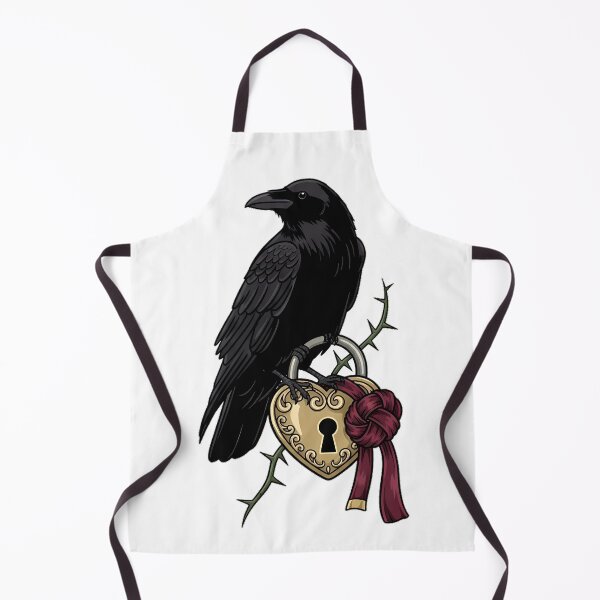 Item preview, Heart Lock Raven designed and sold by IllumeInk.
