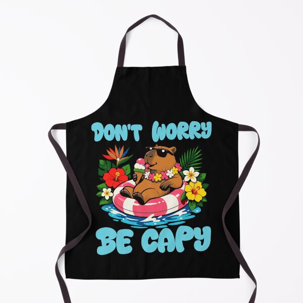 Item preview, Kawaii Pool Float Capybara Vibes  Dont Worry Be Capy  designed and sold by Colorfulman.