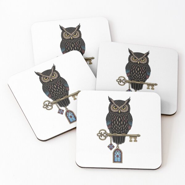 Item preview, Owl Stained Glass Key designed and sold by IllumeInk.
