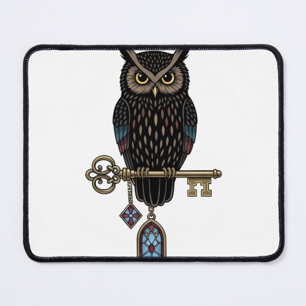 Item preview, Owl Stained Glass Key designed and sold by IllumeInk.
