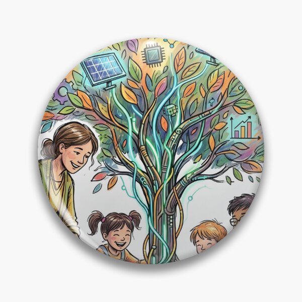 Item preview, Solar-Futurism: Planting the Digital Growth Tree designed and sold by TheBetaPattern.
