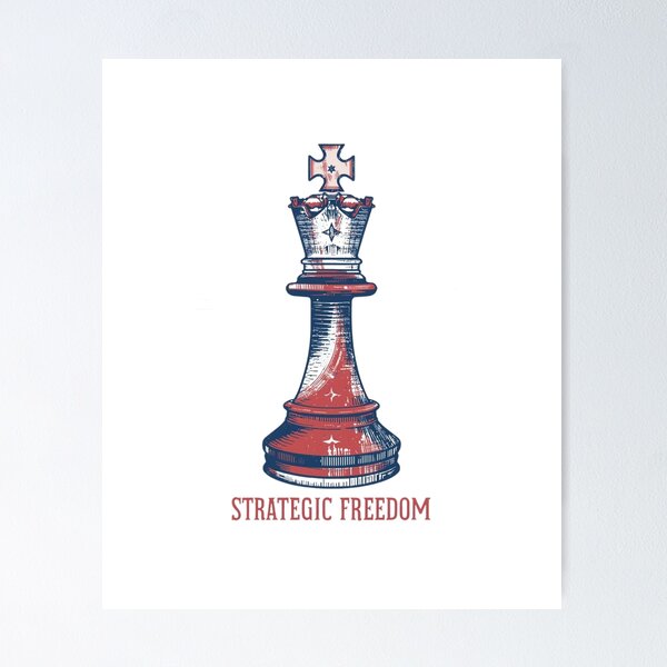 Item preview, Chess Player USA – Strategic Freedom designed and sold by KapiPrint.