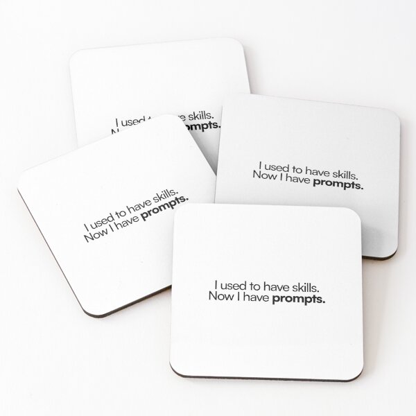 Item preview, Funny AI Prompt Engineer Quote Print designed and sold by SantoshArts.