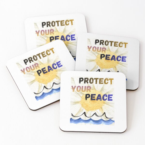 Item preview, Protect Your peace aesthetic daisy and wave designed and sold by ArtBySimrat.