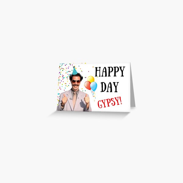 Borat birthday card, Borat greeting card, Graduation card, Anniversary card, Borat, Ali G, Bruno, meme greeting cards Greeting Card