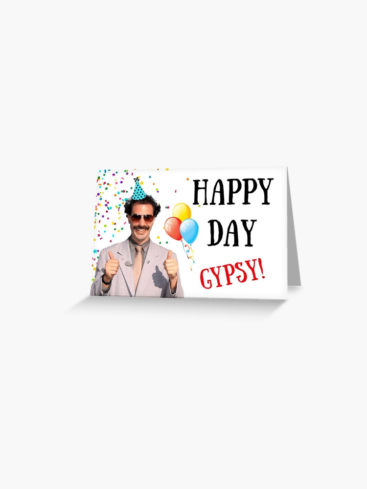 Carte De Vœux Carte D Anniversaire Borat Carte De Voeux Borat Carte De Graduation Carte D Anniversaire Borat Ali G Bruno Cartes De Voeux Meme Par Avit1 Redbubble