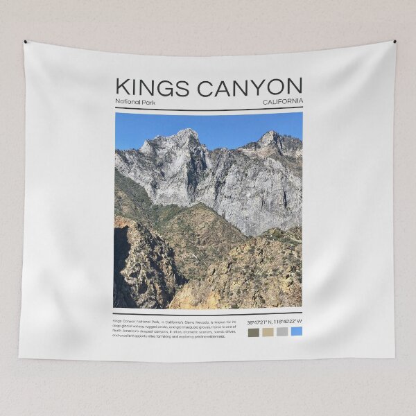 Aperçu de l'œuvre Parc national de Kings Canyon - Californie créée et vendue par StudioRedKoala.