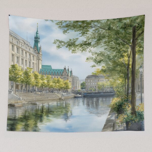 Item preview, Whispering Canals of Verdant Haven designed and sold by Venon28.