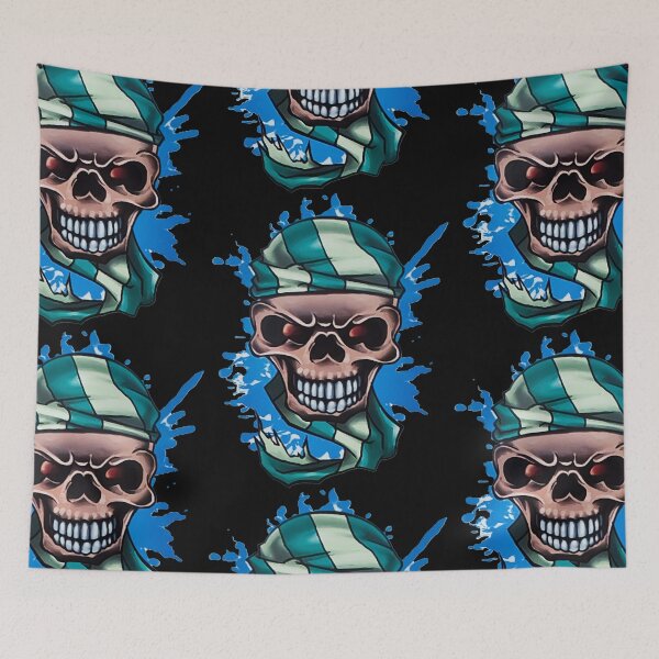 Item preview, Nautical Goth Pirate Skull - Dark Alternative Tattoo Art  designed and sold by Tokraz-art.