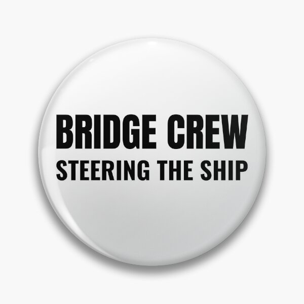 Item preview, Bridge Crew Steering the Ship (Black) designed and sold by ShipCrewNation.