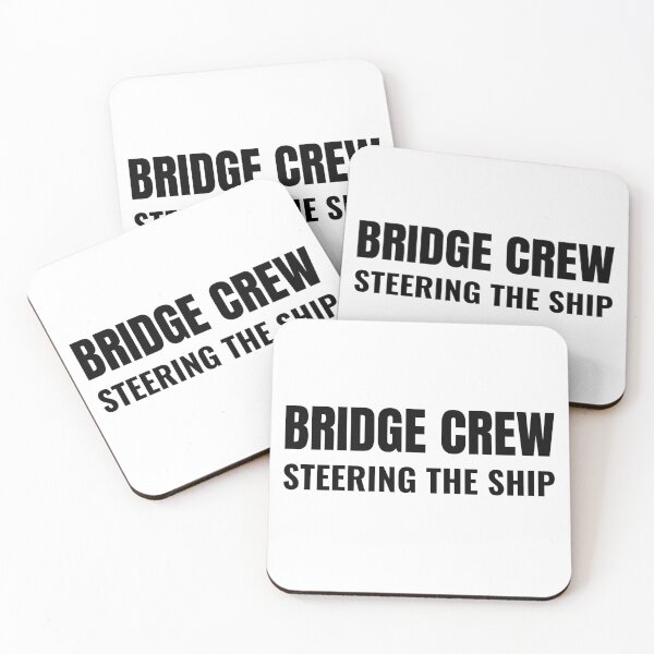 Item preview, Bridge Crew Steering the Ship (Black) designed and sold by ShipCrewNation.