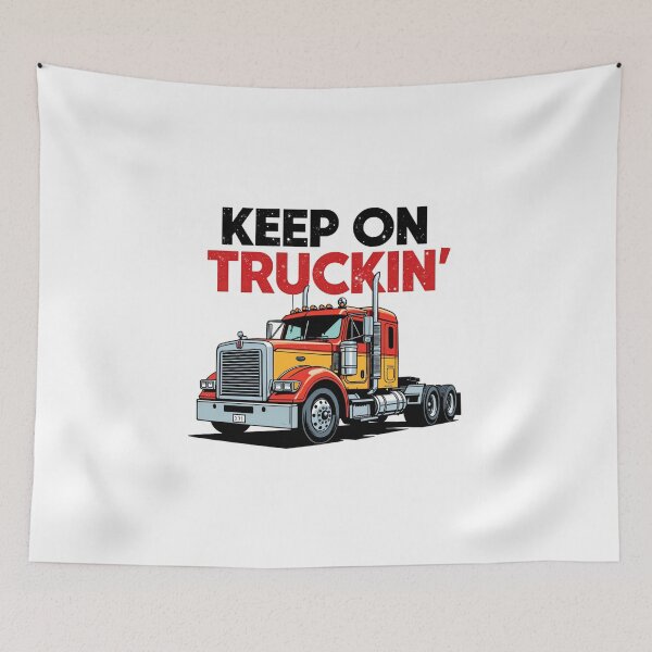 Item preview, Bold Trucker Slogan Retro Rig  designed and sold by mittie101.
