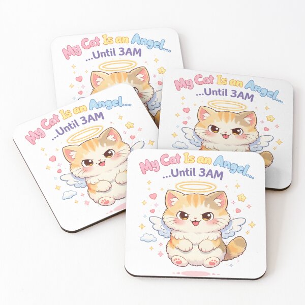 Item preview, My Cat Is an Angel Until 3AM Funny Cat Shirt Cute Cat Lover Gift designed and sold by MarekoraStudio.