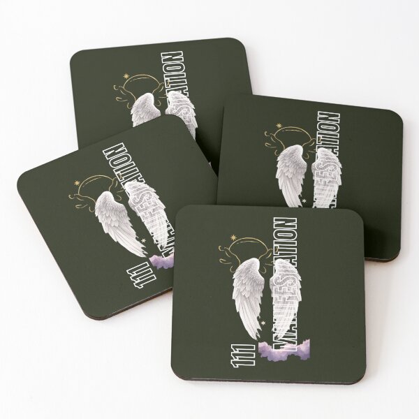 Item preview, 111 Manifestation Angel Number – Spiritual Aesthetic Typography Design designed and sold by CosmicQuietLab.