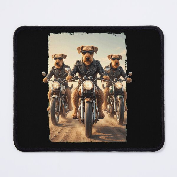 Item preview, Funny Airedale Terrier Motorcycle Meme Dog Lover designed and sold by DoodleTortle.