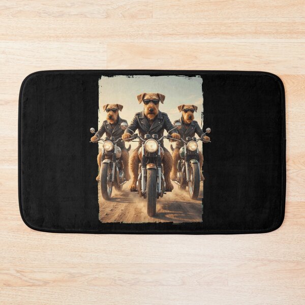 Item preview, Funny Airedale Terrier Motorcycle Meme Dog Lover designed and sold by DoodleTortle.
