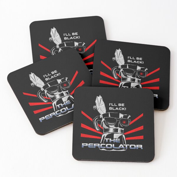 Item preview, I'll Be Black! - Cybernetic Stovetop Espresso Illustration designed and sold by danhoodstudio.