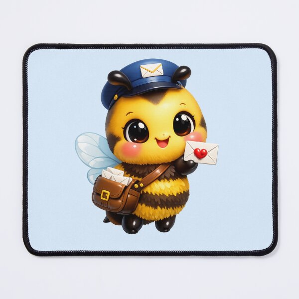 Item preview, Cute Honeybee Mail Carrier | Kawaii Bee Postman Delivering Love Letter 3D Cartoon designed and sold by Moons Studio.
