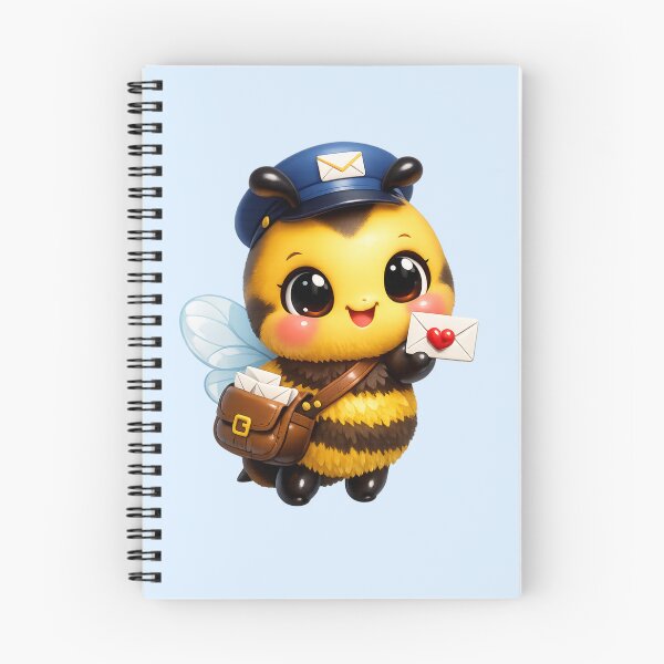 Item preview, Cute Honeybee Mail Carrier | Kawaii Bee Postman Delivering Love Letter 3D Cartoon designed and sold by Moons Studio.