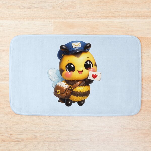 Item preview, Cute Honeybee Mail Carrier | Kawaii Bee Postman Delivering Love Letter 3D Cartoon designed and sold by Moons Studio.