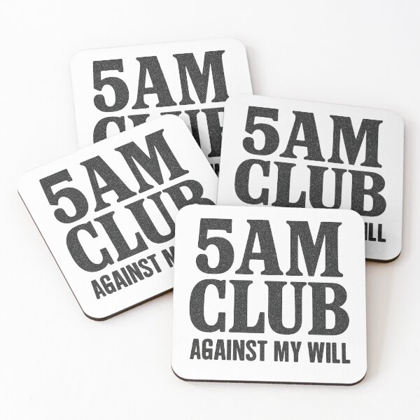 Item preview, 5AM Club Against My Will Funny Running Shirt designed and sold by Roseyteedesigns.