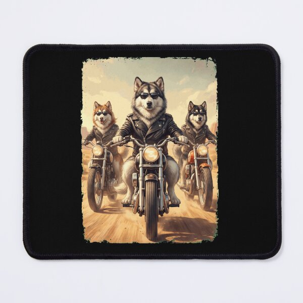 Item preview, Funny Alaskan Malamute Motorcycle Meme Dog Lover designed and sold by DoodleTortle.