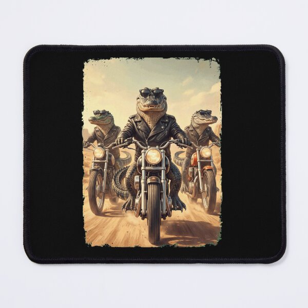 Item preview, Funny Alligator Motorcycle Meme Animal Lover designed and sold by DoodleTortle.