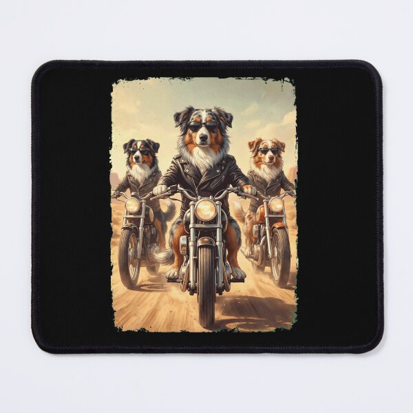 Item preview, Funny Australian Shepherd Motorcycle Meme Dog Lover designed and sold by DoodleTortle.